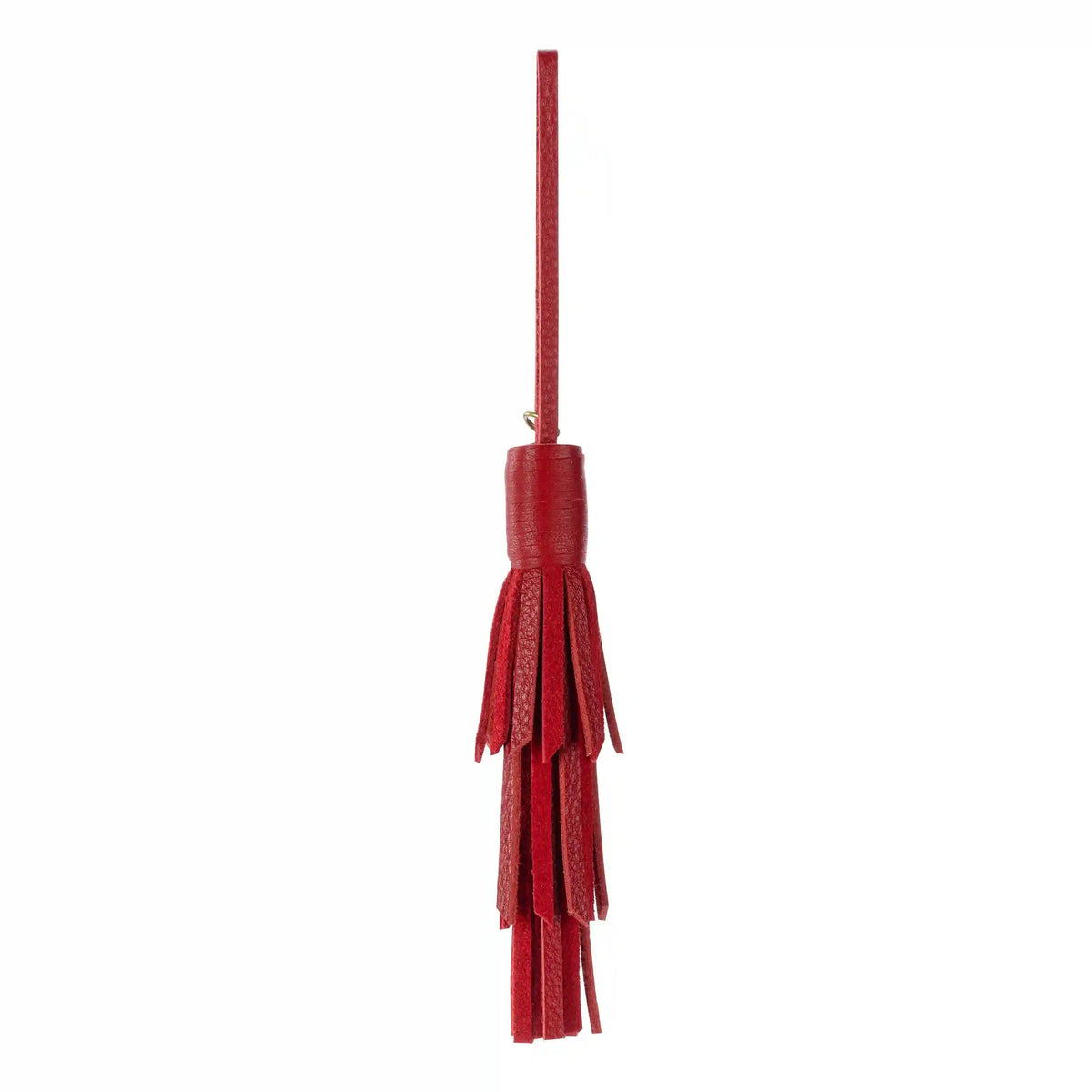 Cypress Tassel Dangle - Leather - Scarlet