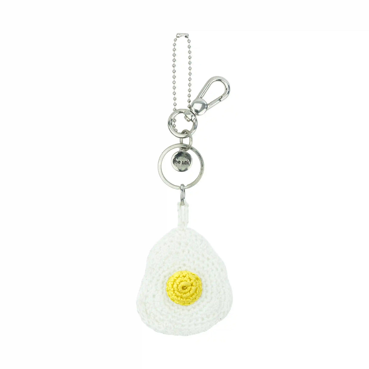 Yarnicharmz Dangle - Hand Crochet - Fried Egg