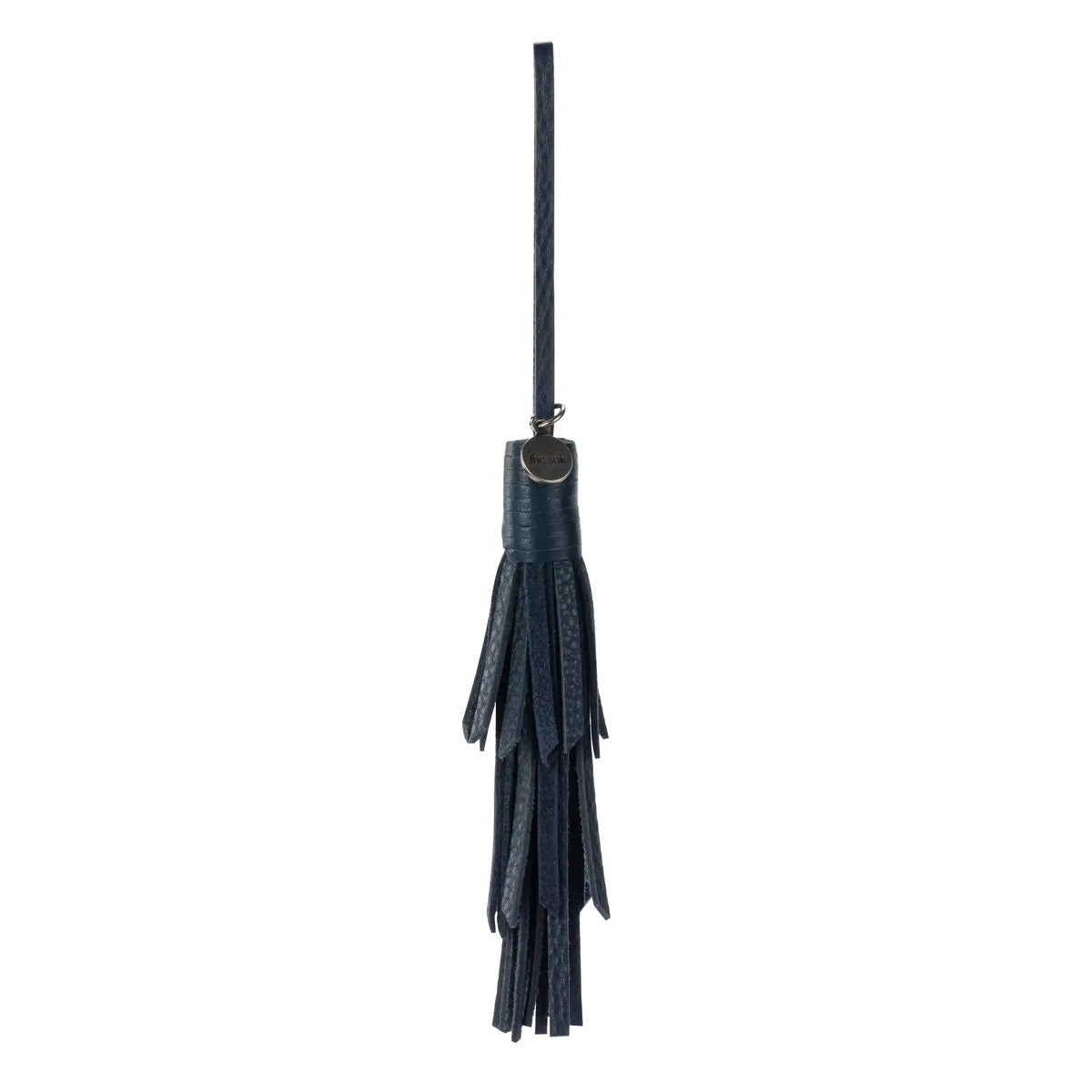 Cypress Tassel Dangle - Leather - Indigo