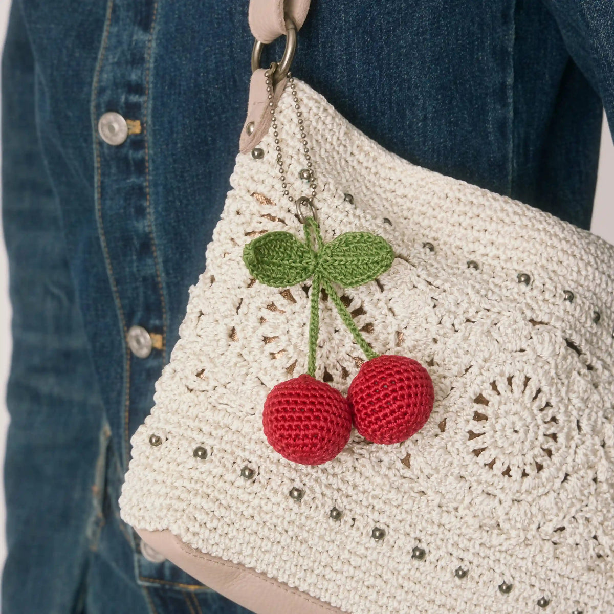 Yarnicharmz Dangle - Hand Crochet - Cherries