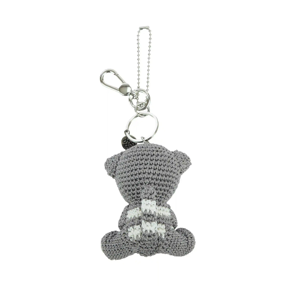 Yarnicharmz Dangle - Hand Crochet - Grey Cat