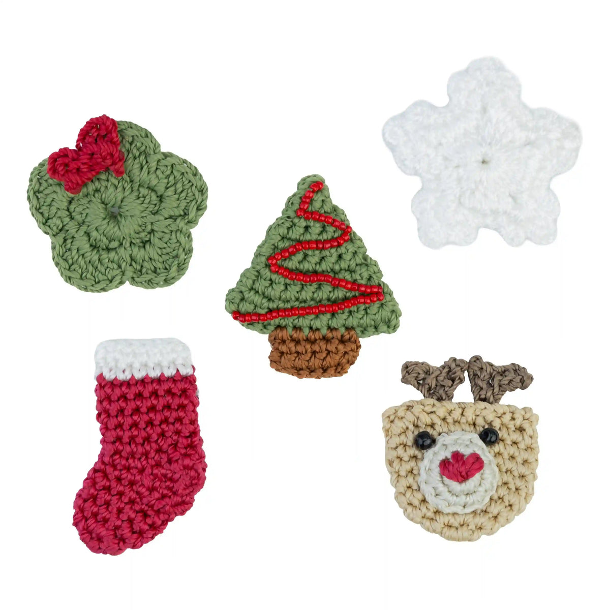 Yarnicharmz 5 Pack - Hand Crochet - Christmas
