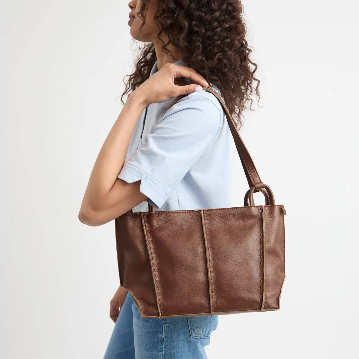 Los Feliz Satchel - Leather - Whiskey