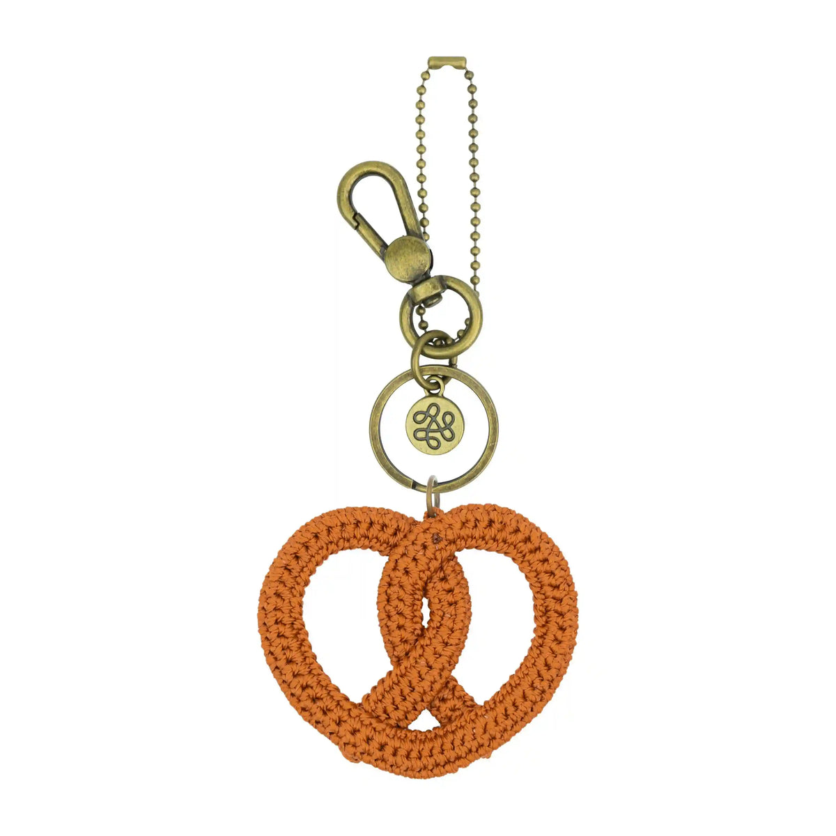 Yarnicharmz Dangle - Hand Crochet - Pretzel