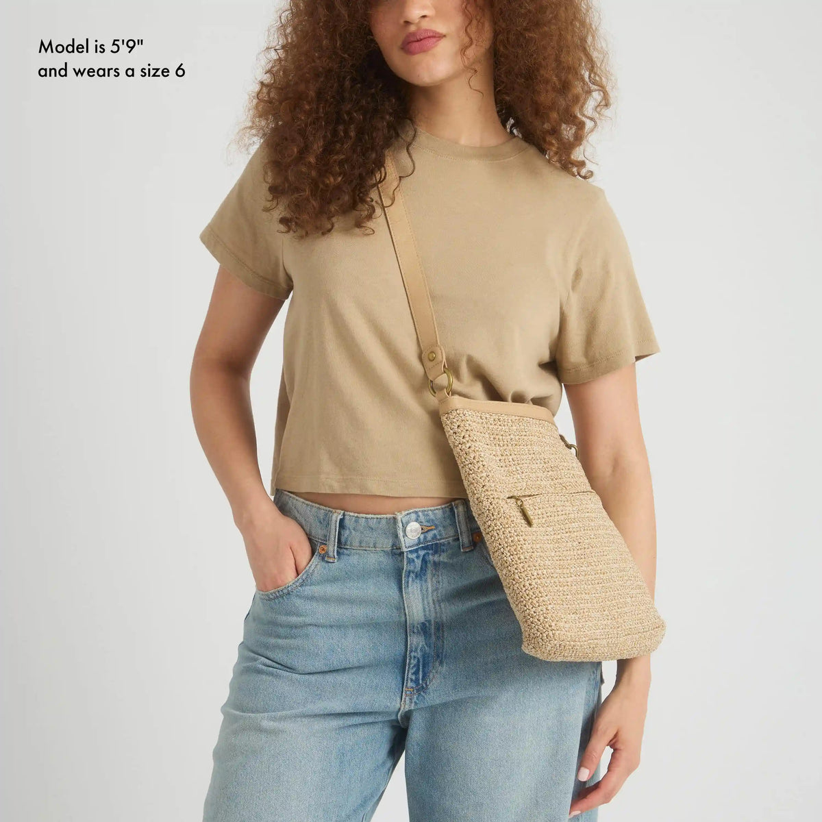 Lucia Crossbody - Hand Crochet - Bamboo Static