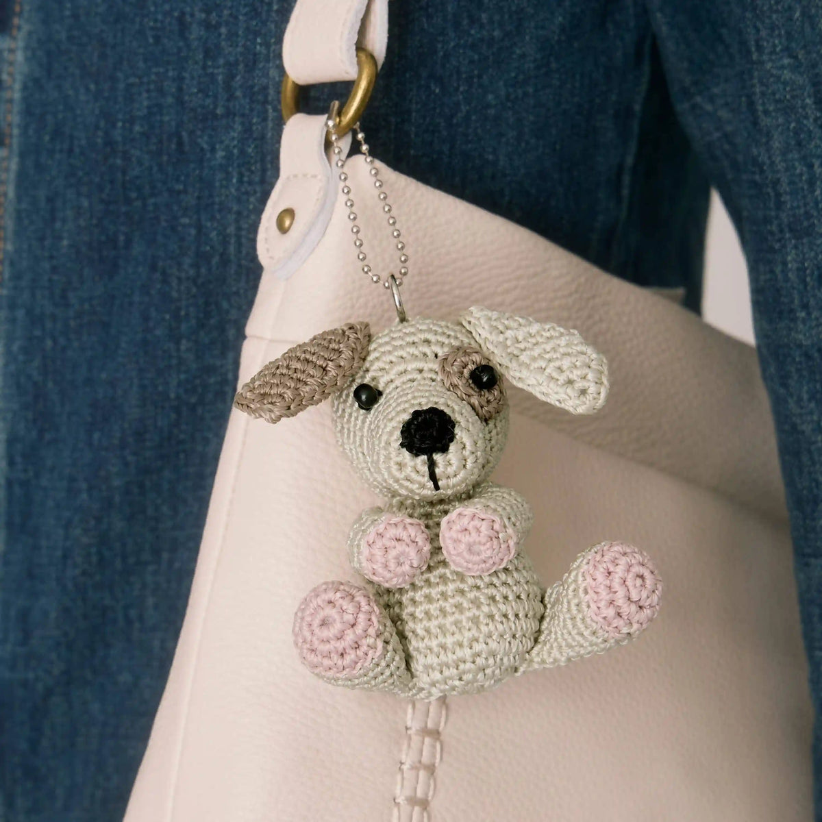 Yarnicharmz Dangle - Hand Crochet - Spot Dog