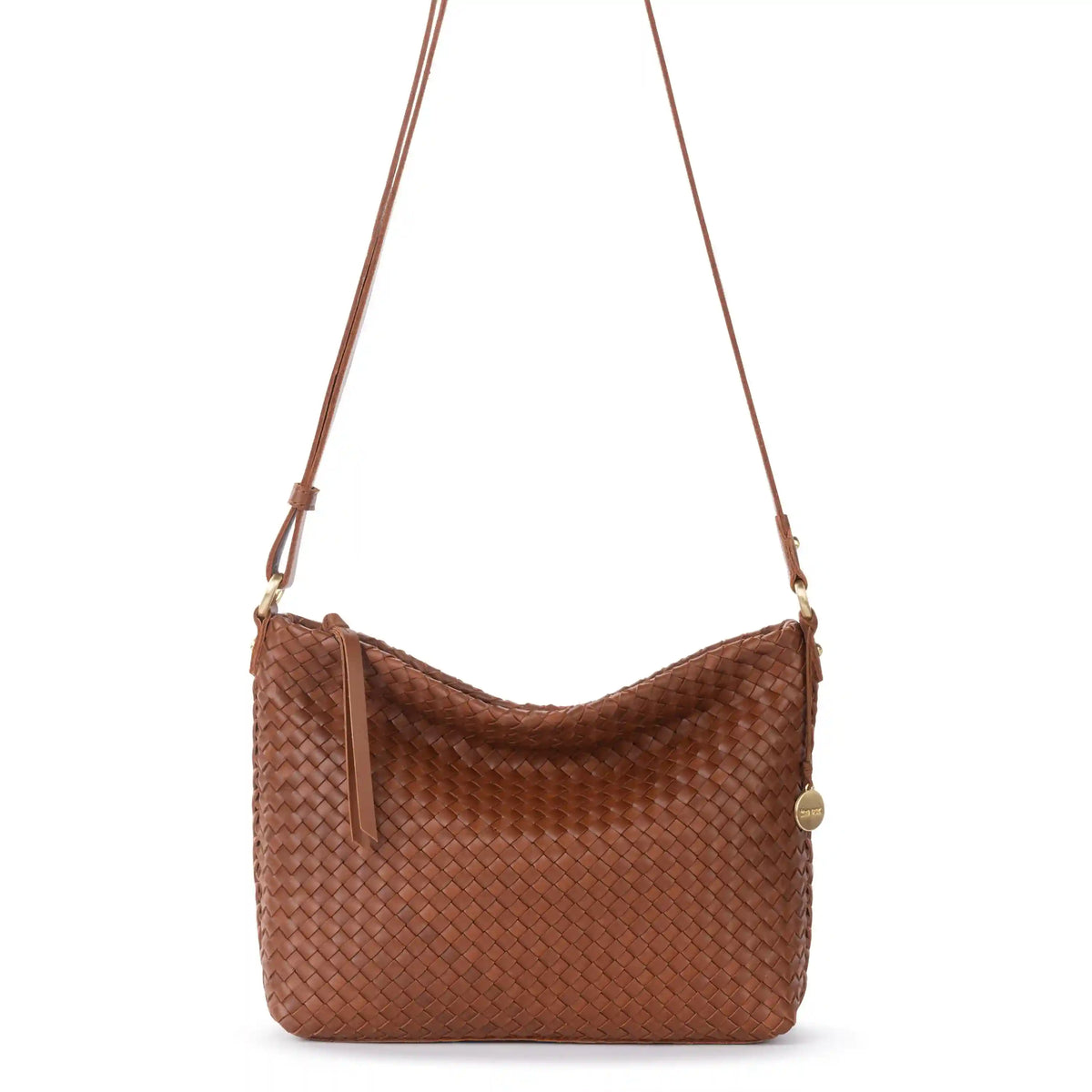 Melrose Crossbody - Leather - Cognac Woven