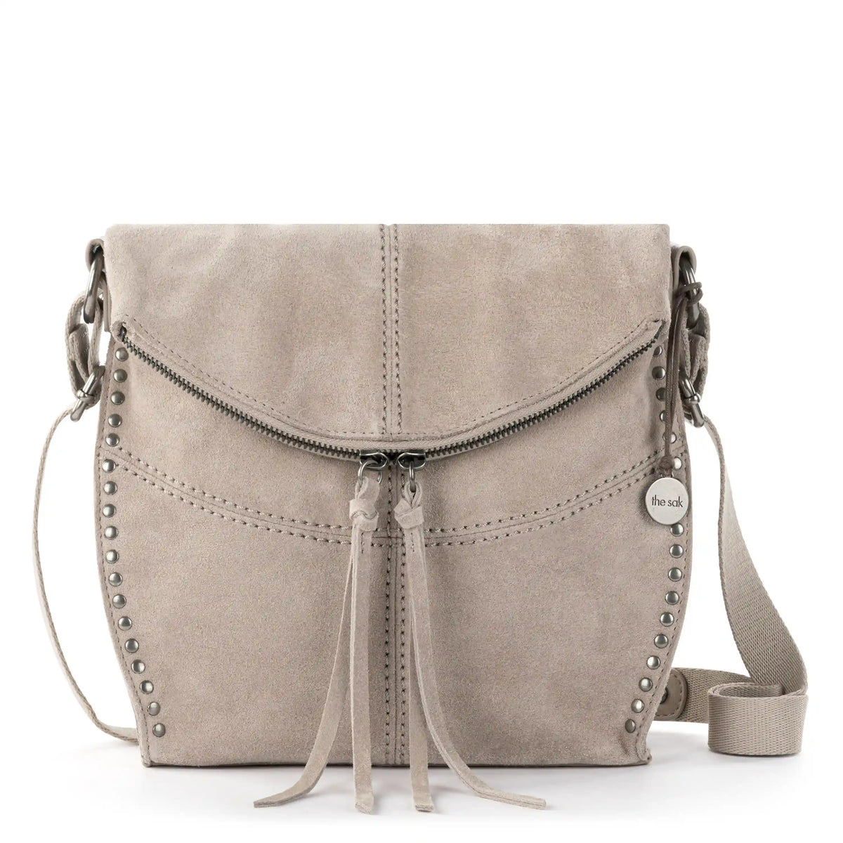 Silverlake Flap Crossbody - Leather - Sand Suede
