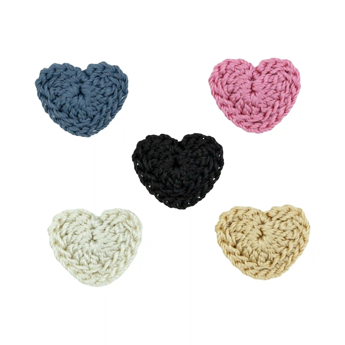 Yarnicharmz 5 Pack - Hand Crochet - Love Hearts